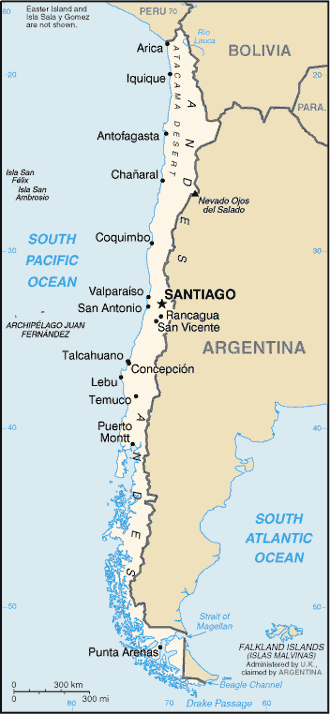 Map: CHILE