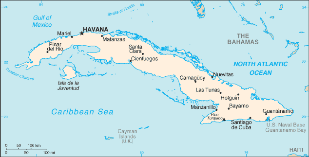 Map: CUBA