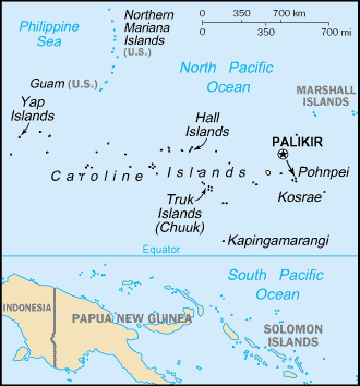 Map: MICRONESIA, FEDERATED STATES OF