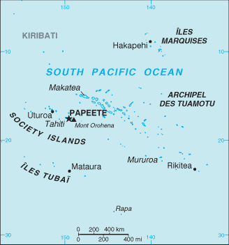 Map: FRENCH POLYNESIA