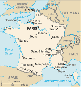 Map: FRANCE