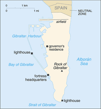 Map: GIBRALTAR