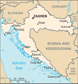 Map: CROATIA