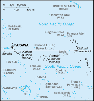 Map: KIRIBATI