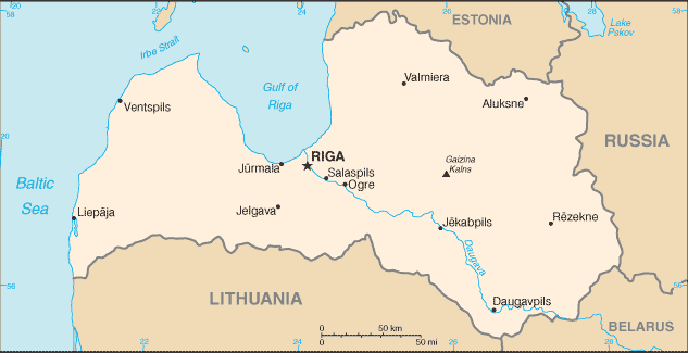 Map: LATVIA