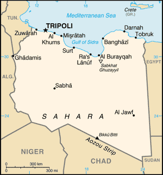 Map: LIBYA