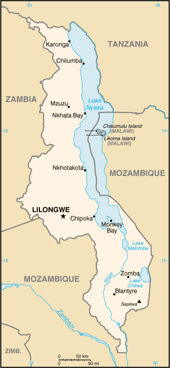 Map: MALAWI