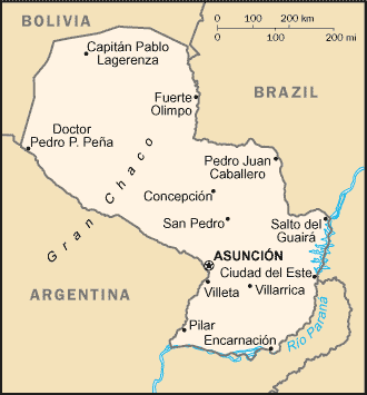 Map: PARAGUAY